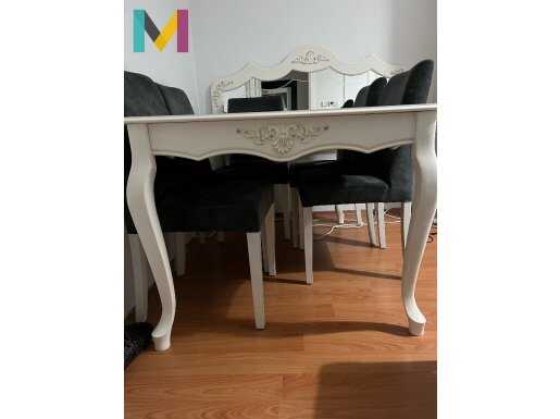 6 sandalye açılır masa 140*95 yükseklik 75 cm